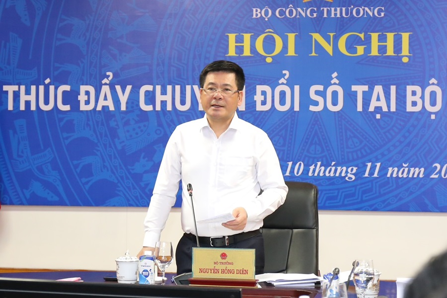 Bộ trưởng Nguyễn Hồng Diên chủ trì Hội nghị thúc đẩy Chuyển đổi số tại Bộ Công Thương