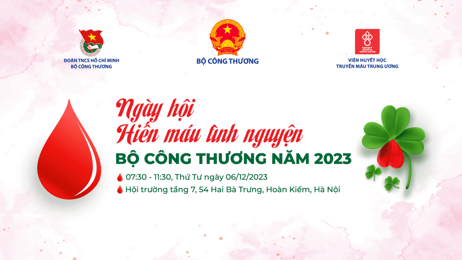 Cục ATMT tích cực hưởng ứng Ngày Hội hiến máu tình nguyện Bộ Công Thương năm 2023